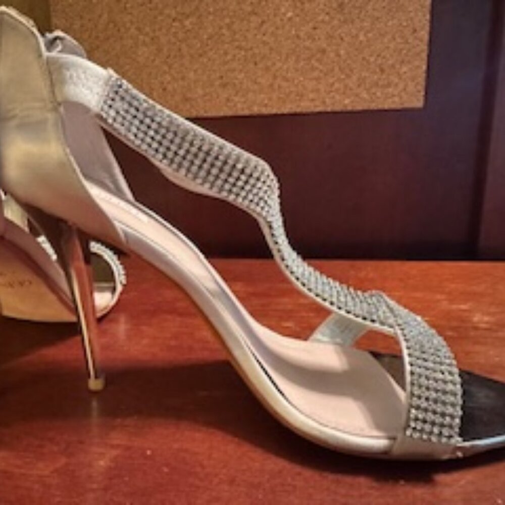 NEVER WORN - Rhinestone Evening Stilettos - 4 Inch Heels